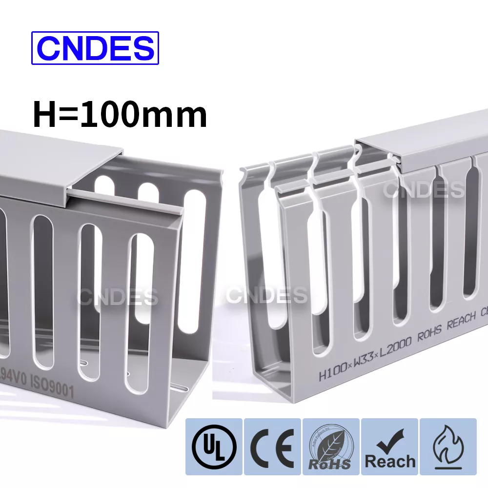 Αγωγός καλωδίωσης περιβλήματος PVC Ύψους 100 mm