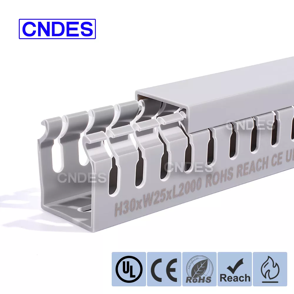 Αγωγός προστασίας σύρματος PVC 30×25 με σχισμή