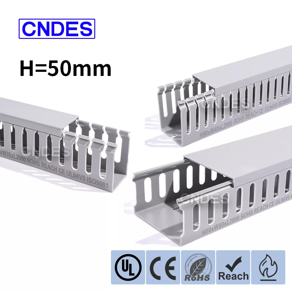 Αγωγός καλωδίωσης πάνελ PVC ύψους 50 mm